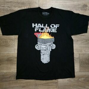 Million Dolla Motive Hall of Flame Graphic T-Shirt Men 2XL Black Sneakerhead Tee